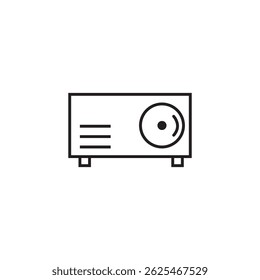 Icono de proyector Ilustración Elemento Diseño
