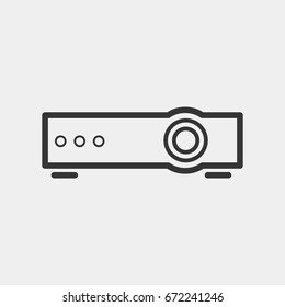 Projector icon illustration isolated vector sign symbol