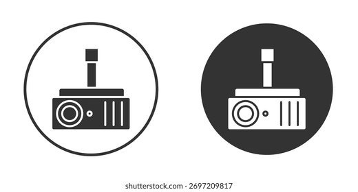 Ilustração do ícone do projetor. Gráficos de vetor de pixel - Vetor.