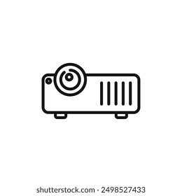 projector icon isolated on white background