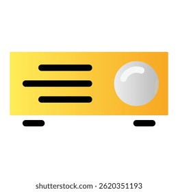 Projector icon isolated on white background