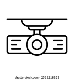 Icono del proyector en estilo de línea