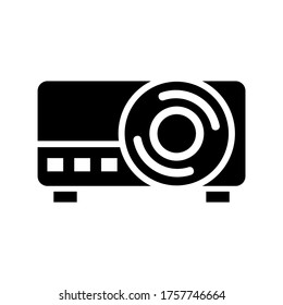 projector  icon or logo isolated sign symbol vector illustration - high quality black style vector icons

