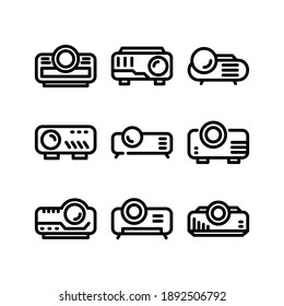 Projector icon or logo isolated sign symbol vector illustration - Collection of high quality black style vector icons
