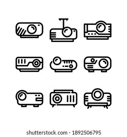 Projector icon or logo isolated sign symbol vector illustration - Collection of high quality black style vector icons
