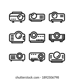 Projector icon or logo isolated sign symbol vector illustration - Collection of high quality black style vector icons
