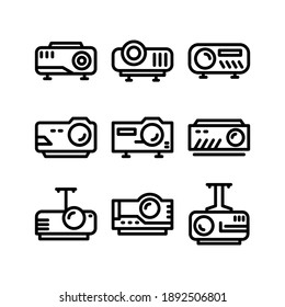 Projector icon or logo isolated sign symbol vector illustration - Collection of high quality black style vector icons
