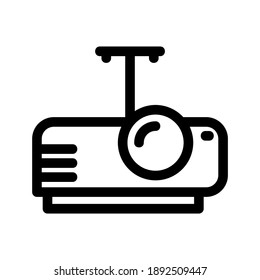 Projector icon or logo isolated sign symbol vector illustration - high quality black style vector icons
