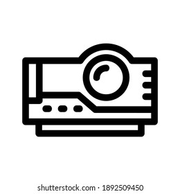 Projector icon or logo isolated sign symbol vector illustration - high quality black style vector icons
