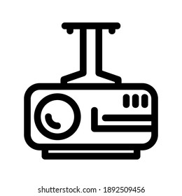 Projector icon or logo isolated sign symbol vector illustration - high quality black style vector icons
