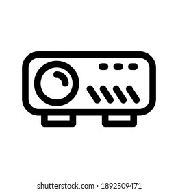 Projector icon or logo isolated sign symbol vector illustration - high quality black style vector icons
