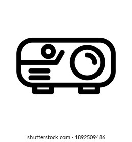 Projector icon or logo isolated sign symbol vector illustration - high quality black style vector icons
