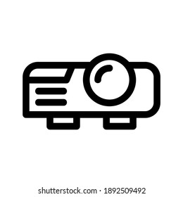 Projector icon or logo isolated sign symbol vector illustration - high quality black style vector icons
