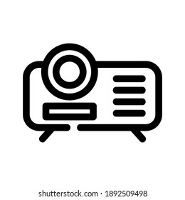 Projector icon or logo isolated sign symbol vector illustration - high quality black style vector icons
