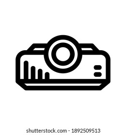 Projector icon or logo isolated sign symbol vector illustration - high quality black style vector icons
