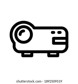 Projector icon or logo isolated sign symbol vector illustration - high quality black style vector icons
