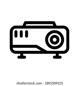 Projector icon or logo isolated sign symbol vector illustration - high quality black style vector icons
