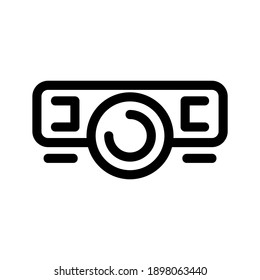 projector icon or logo isolated sign symbol vector illustration - high quality black style vector icons

