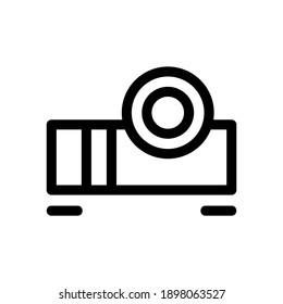 projector icon or logo isolated sign symbol vector illustration - high quality black style vector icons
