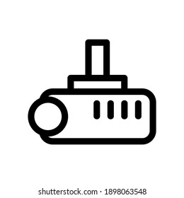 icono del proyector o logotipo símbolo de señalización aislado ilustración vectorial - iconos vectoriales de estilo negro de alta calidad
