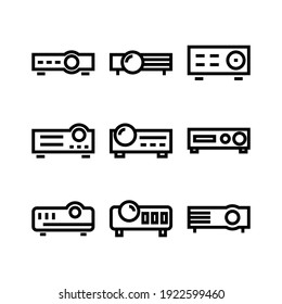 projector icon or logo isolated sign symbol vector illustration - Collection of high quality black style vector icons
