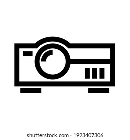 projector icon or logo isolated sign symbol vector illustration - high quality black style vector icons
