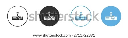 Projector icon Logo Template Design set