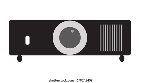 projector icon on white background. projector sign. flat style design. 