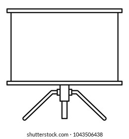 Projector icon. Outline illustration of projector vector icon for web