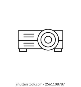 Projector icon Outline vector line symbol