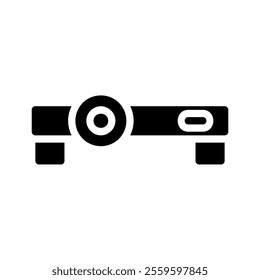 Projector icon for presentation and learning. Concept of education, business, and technology.