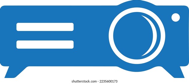 Projector icon, presentation media projector