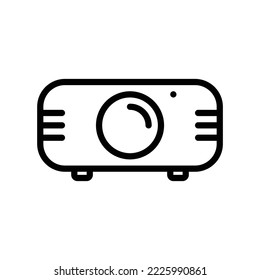 Icono de proyector para presentación o multifunción en forma de contorno negro