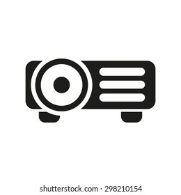 The projector icon. Presentation symbol. Flat Vector illustration
