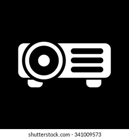 The projector icon. Presentation symbol. Flat Vector illustration