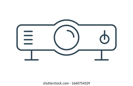 Projector icon for presentations and visual displays