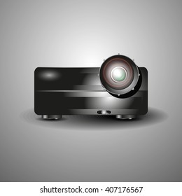 Projector icon sign realistic