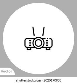 Projector icon sign vector,Symbol, logo illustration for web and mobile