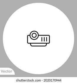 Projector icon sign vector,Symbol, logo illustration for web and mobile