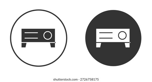 Projektor Symbol Silhouette Form Grafik einfache einfache Clipart-Symbole