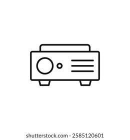 Projector icon. simple thin line vector icon
