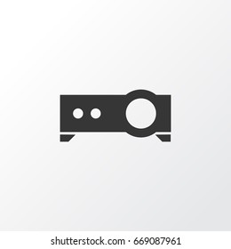 Projector Icon Symbol. Premium Quality Isolated Presentation Element In Trendy Style.