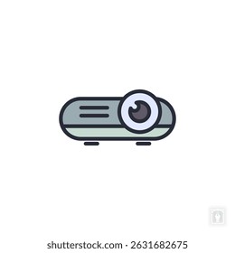 projector icon. projector Symbol sign for mobile concept and web design. Vector icon, Logo illustration, Vector graphics