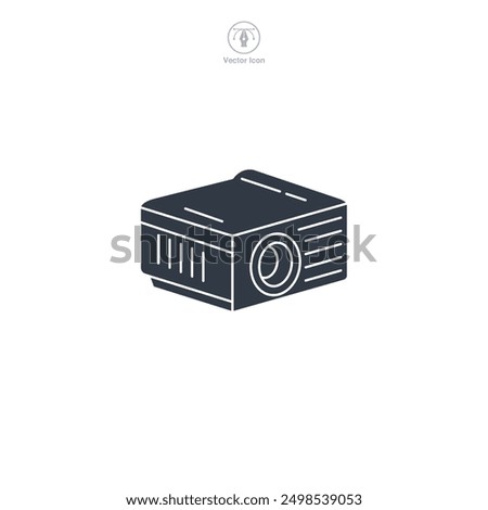 Projector icon symbol vector illustration isolated on white background