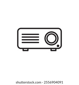 Projector icon Thin line art collection