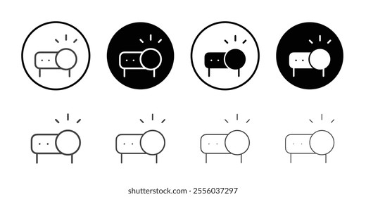 Projector icon Thin outline art symbol