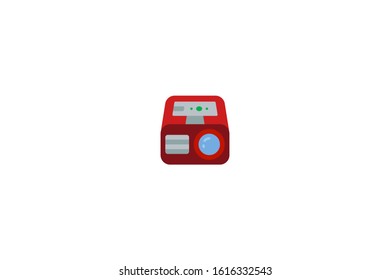 Projector icon in trendy flat style isolated on white background vector illustration