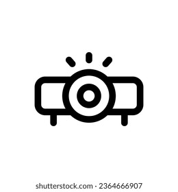 Projector icon in trendy flat style isolated on white background. Projector silhouette symbol for your website design, logo, app, UI. Vector illustration, EPS10.
