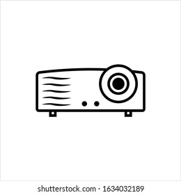 Projector Icon, Projector Vector Art Illustration