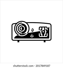 Projector Icon, Projector Vector Art Illustration